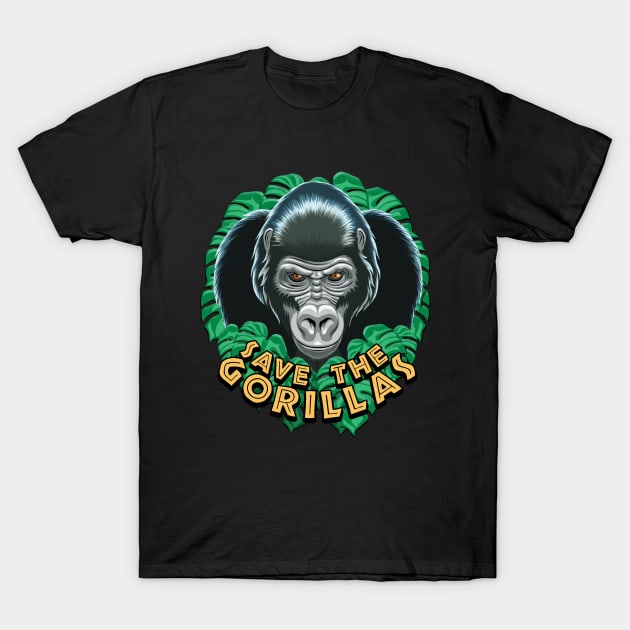 Save the gorillas T-Shirt by TMBTM